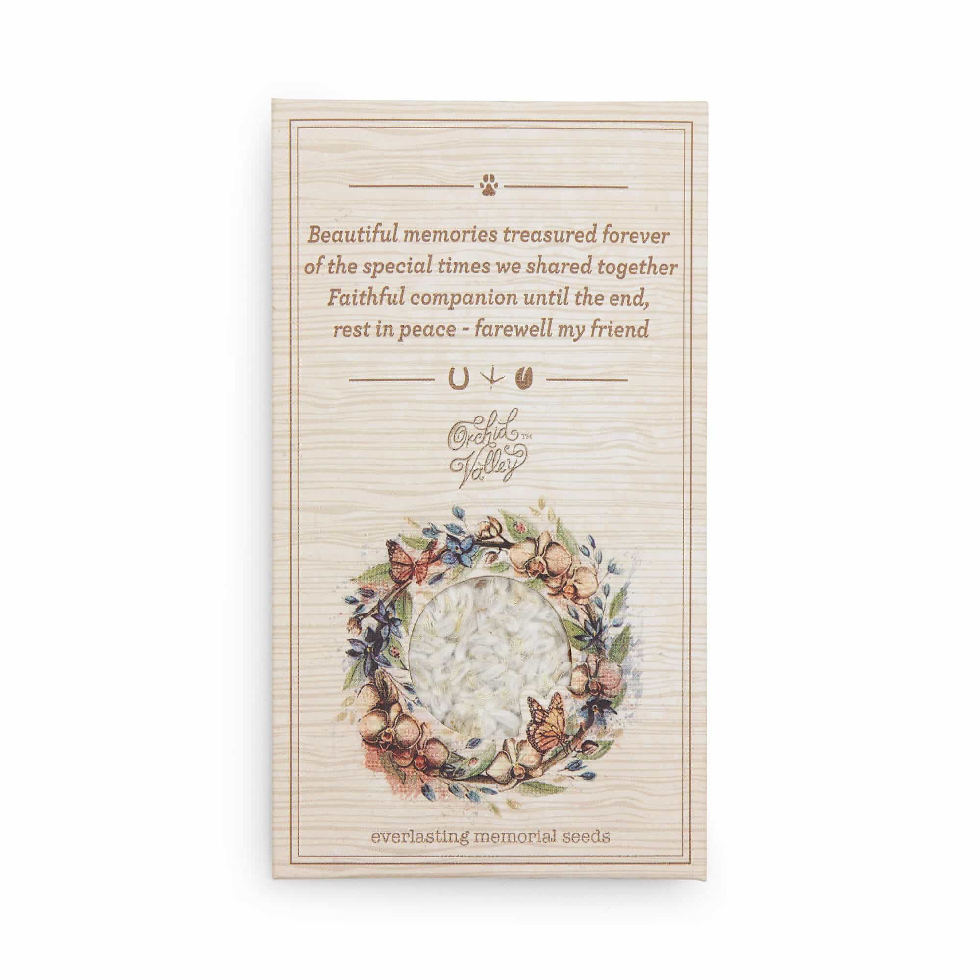 Seed Card on White